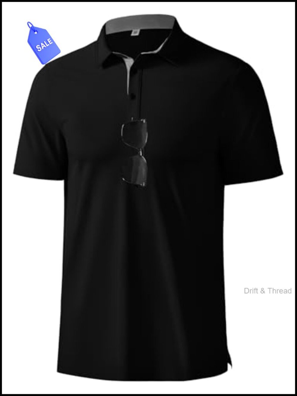 Mens Performance Polo Shirt Short Sleeve Nylon Spandex Moisture Wicking Golf